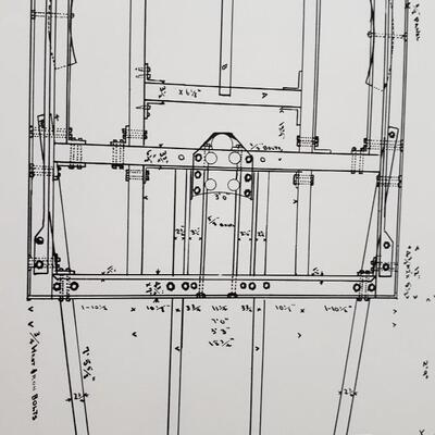 Train Brooklyn Heights R.R. Co. Drawing of standard 8 window closed car