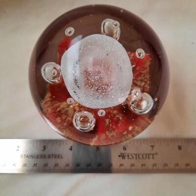 Murano Style Blown Glass Paperweight