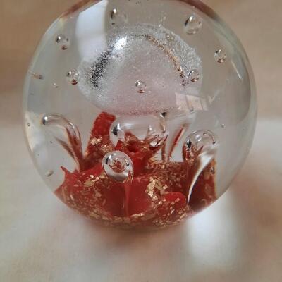 Murano Style Blown Glass Paperweight
