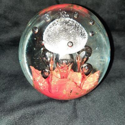 Murano Style Blown Glass Paperweight
