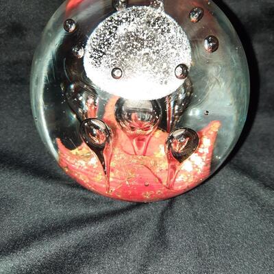 Murano Style Blown Glass Paperweight