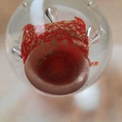 Murano Style Blown Glass Paperweight