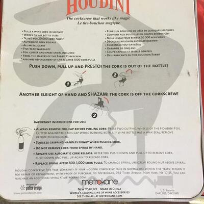 Houdini corkscrew