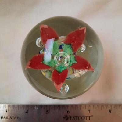 Murano Style Blown Glass Paperweight
