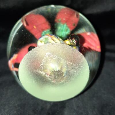 Murano Style Blown Glass Paperweight