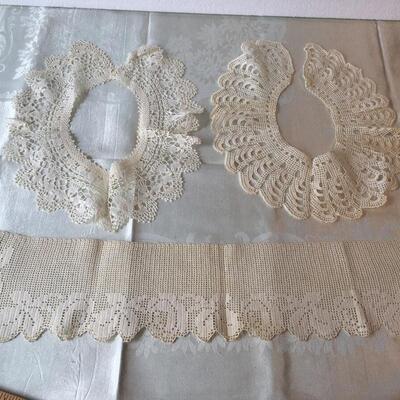 Antique crocheted collars