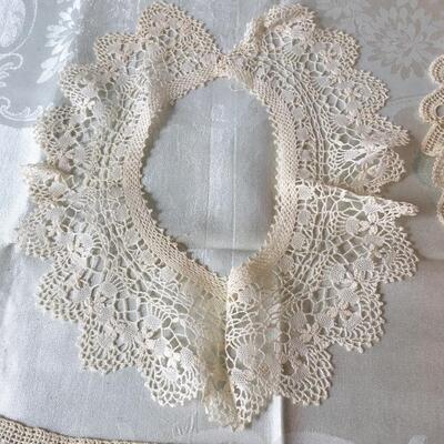 Antique crocheted collars
