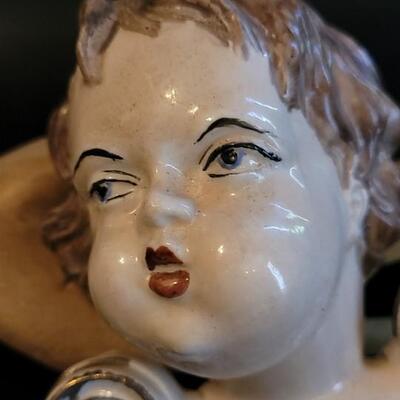 Lot 37: Antique Porcelain Handpainted Angel Boy Figure