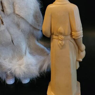 Lot 38: Vintage Angel Foll w/ Vintage Sculpture Figure