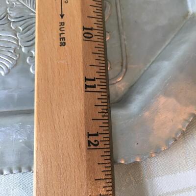 Vintage trade Continental aluminum tray