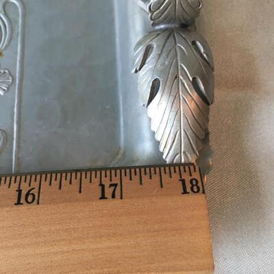 Vintage trade Continental aluminum tray