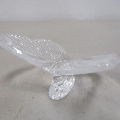 Waterford Crystal Glass Paperweight Butterfly Figurine