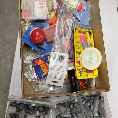 FS34-Three tackle boxes and miscellaneous tackle/lures