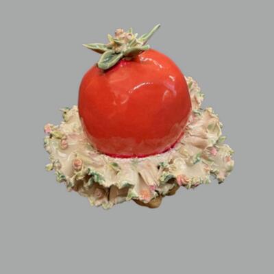 Susan Bergman Tomato Tutu Sculpture - 8"