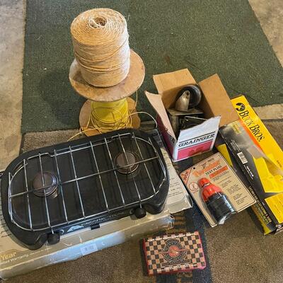 SH99 Gas grill, twine, casters and miscellaneous