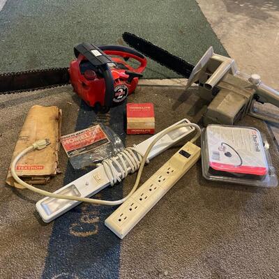 SH98 Craftsman chainsaw, power cords, Homelite, hose regulator