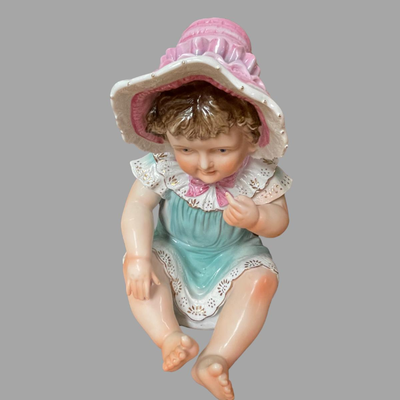 Two Pre 1920 Piano Boy and Girl Statues