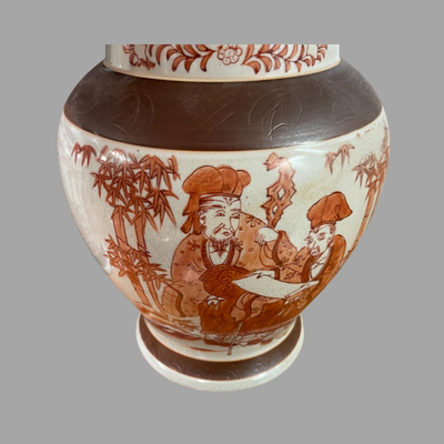 Two Asian Ceramic Lamp Bottoms