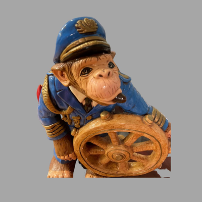 Anchors Away Monkey Statue