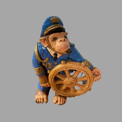 Anchors Away Monkey Statue