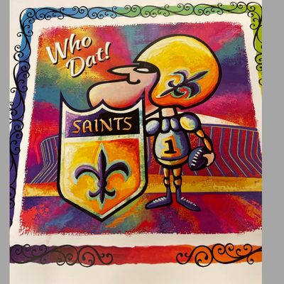 Michael Hunt Sir Saint Original Print