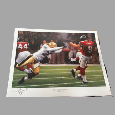 Michael Hunt Original Print of Steve Gleason Return to the Dome