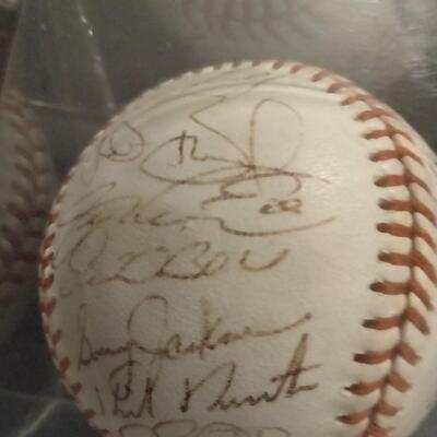 Rawlings 2002 World Series Team autographed baseball