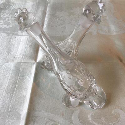 Chicken head Glass cruet set