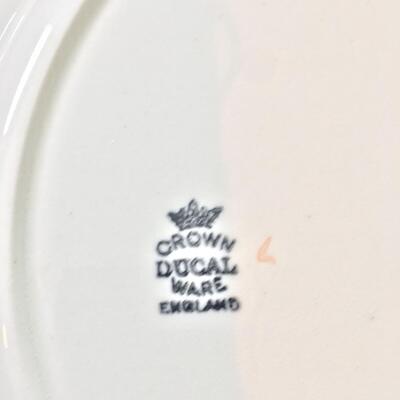 Vintage Crown Ducal Teacups and Plates