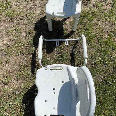 SH17 Two shower chairs, one assistive device
