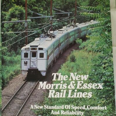 Maplewood Poster 1984 announcing the New Morris & Essex Rail Lines