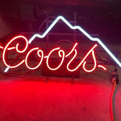 B61 Neon Coors sign