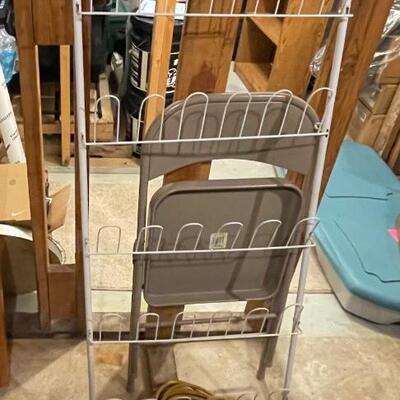 B60 Stepstool, shoe rack, folding chair, extension cord