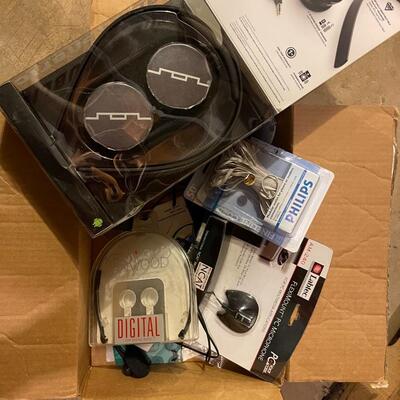 B58 Headphones and assorted electronics