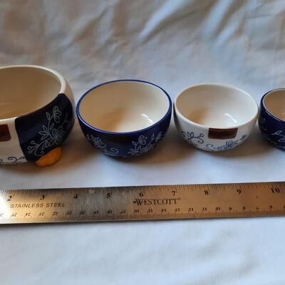 Ceramic Owl Mearuring Cup Set