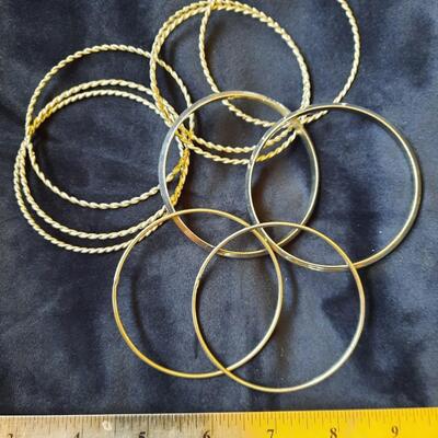 Silver Tone Bracelets Lot of 10