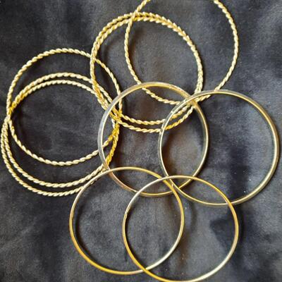 Silver Tone Bracelets Lot of 10