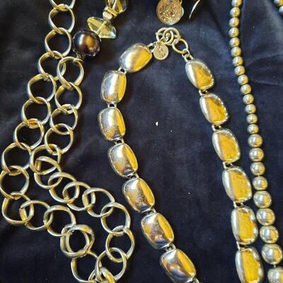 Sver Tone Necklaces Lot of 5