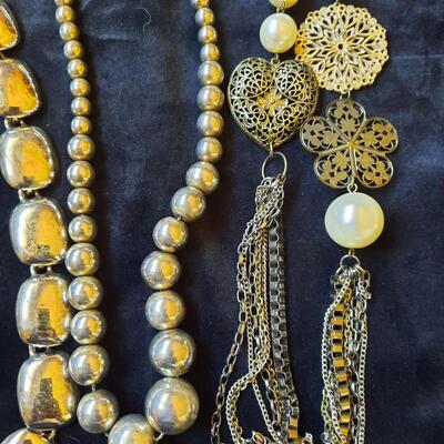 Sver Tone Necklaces Lot of 5