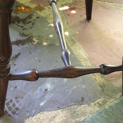 Vintage Windsor chair with rush seat