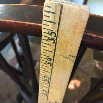 Vintage Windsor chair with rush seat