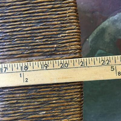 Vintage Windsor chair with rush seat