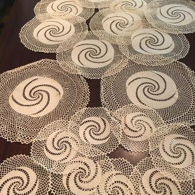 Vintage doilies and coasters