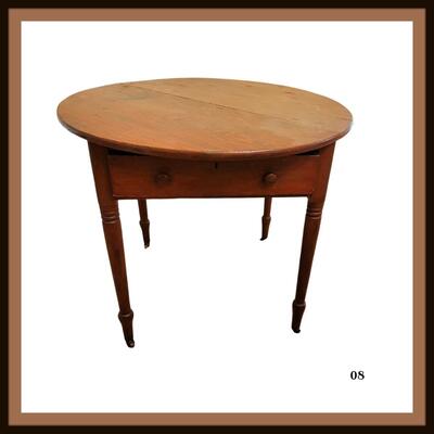 Antique Round Pine Table