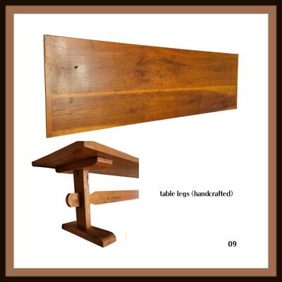 Handcrafted Cherry Coffee Trestle / Table