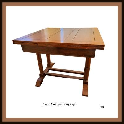 Antique English Oak Game Table