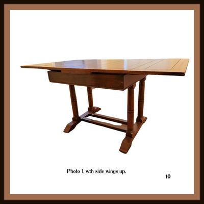 Antique English Oak Game Table