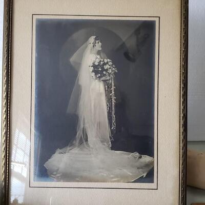 Vintage Bride photo and frame