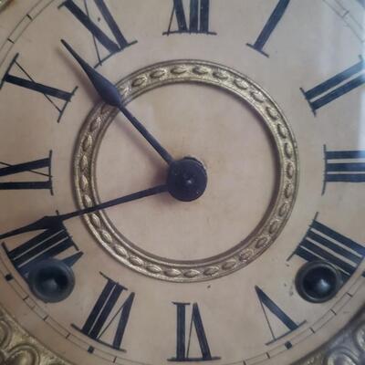 Antique Ansonia mantle clock Late 19th century metal