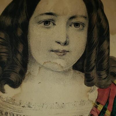 My Highland Girl antique print